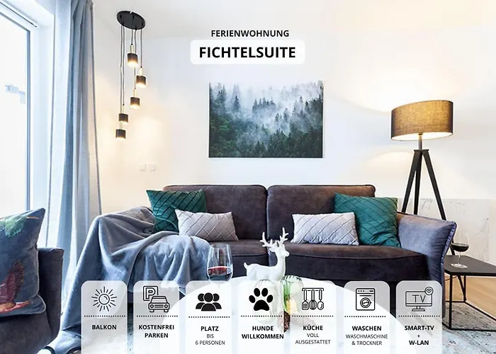 Die Fichtelsuite 1-6 Pers Ferienwohnung Nahe Ochsenkopf Sued 800M In Fleckl